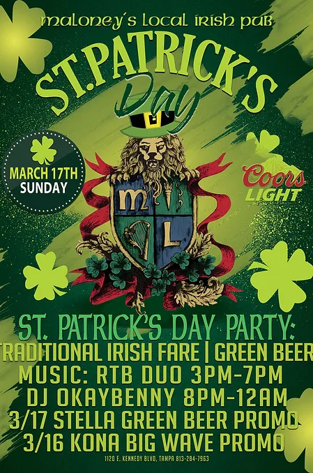 Maloney's Local Irish Pub Downtown Tampa