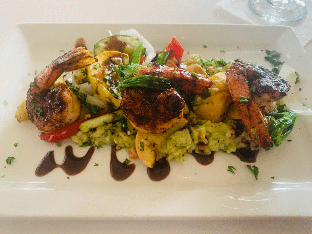 Oceanfront seafood dinner at Vue on 30A in Dune Allen Beach