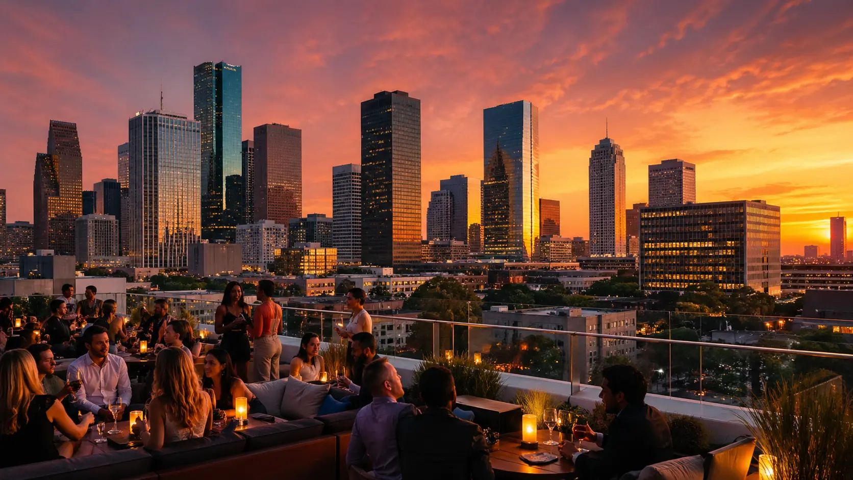 Read more about the article Best Rooftop Bars in Houston for Sunset Drinks
