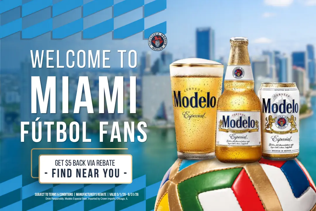 Modelo beer bar rebate promotion world cup graphic 2026